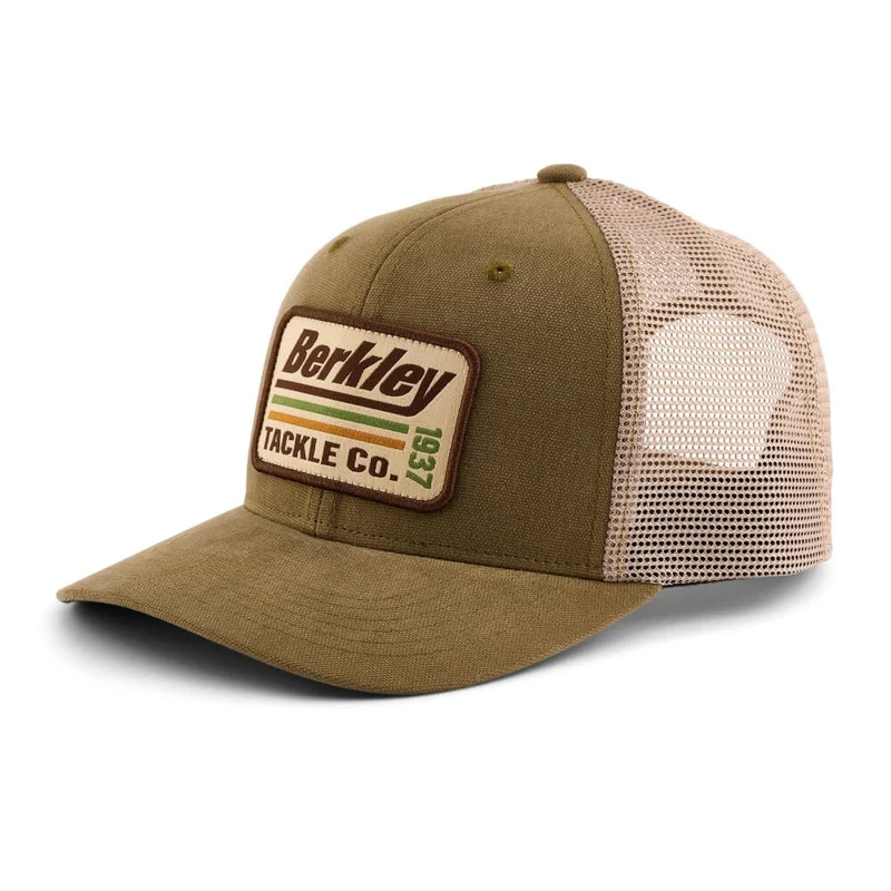 Striper Trucker Cap (Olive Khaki)