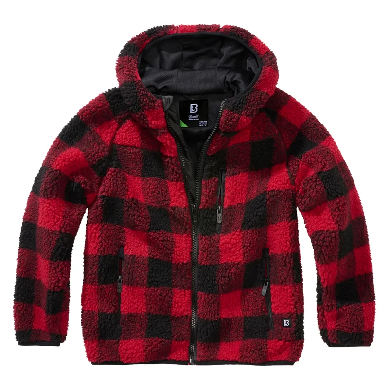 Kinder Jacke Kids Teddyfleece Jacke Hooded