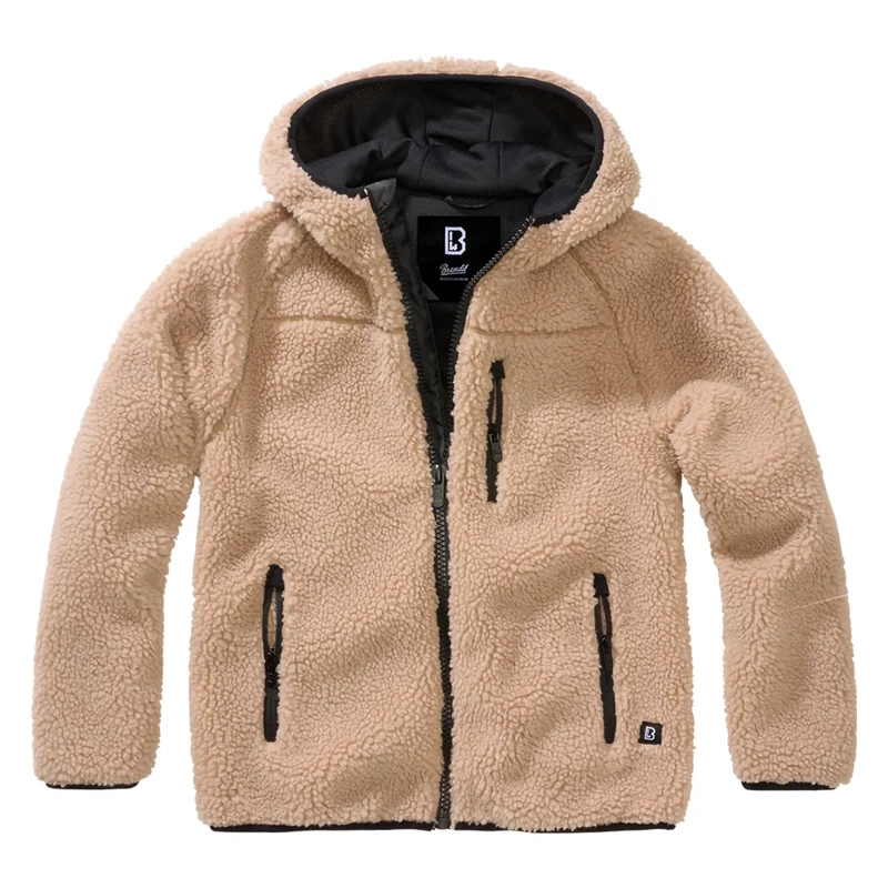 Kinder Jacke Kids Teddyfleece Jacke Hooded