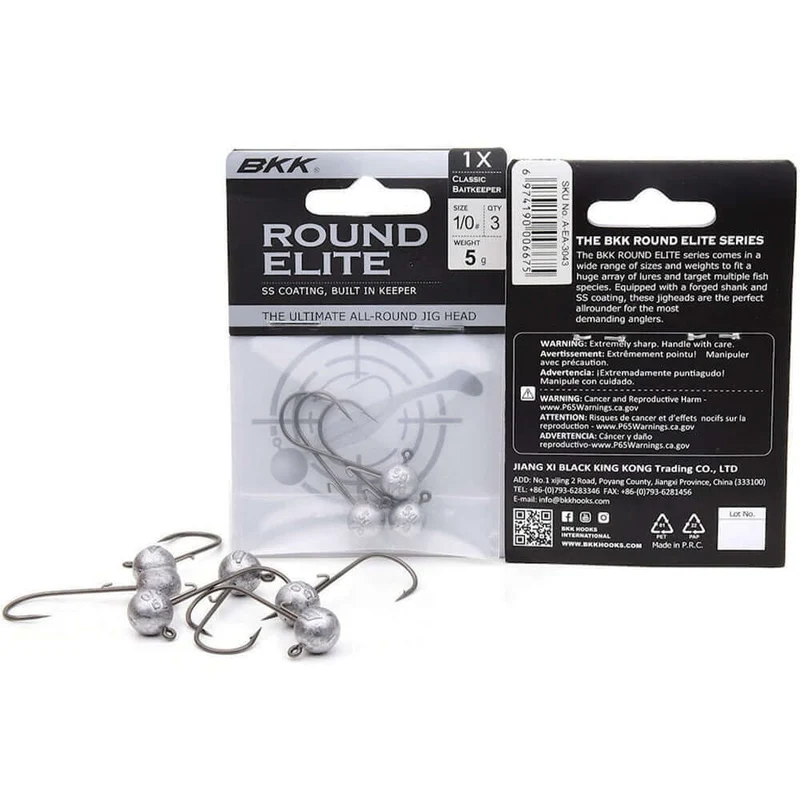 Round Elite Classic Bait Keeper / Jighaken (3 Stück)