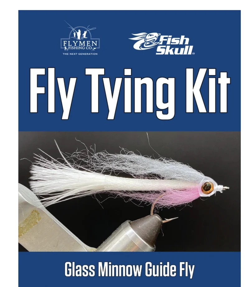 Fliegenbindeset: Fischschädel-Glasminnow-Leitfliege