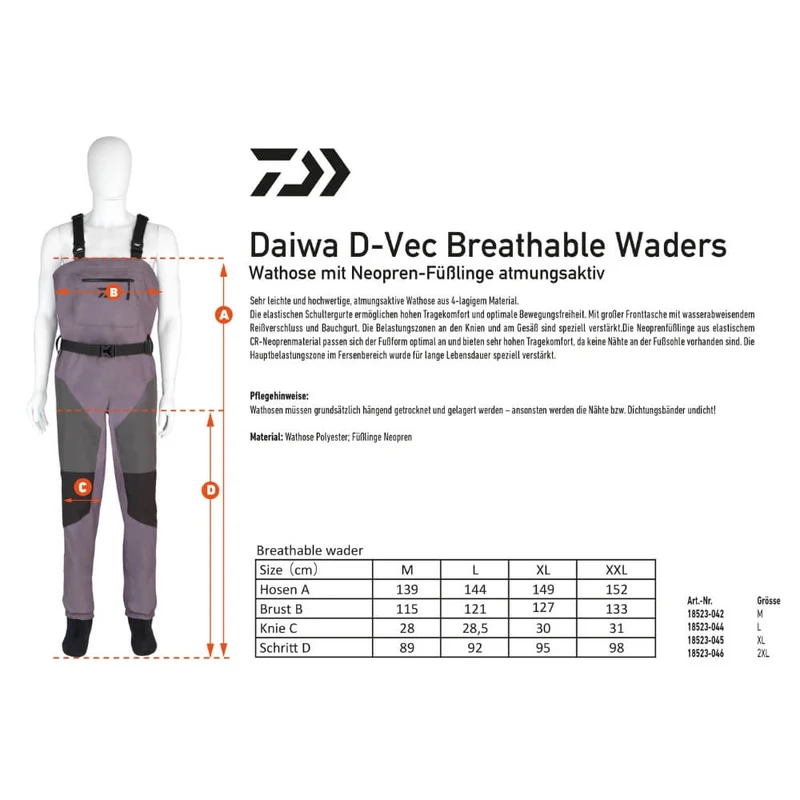 D-VEC Breathable Waders