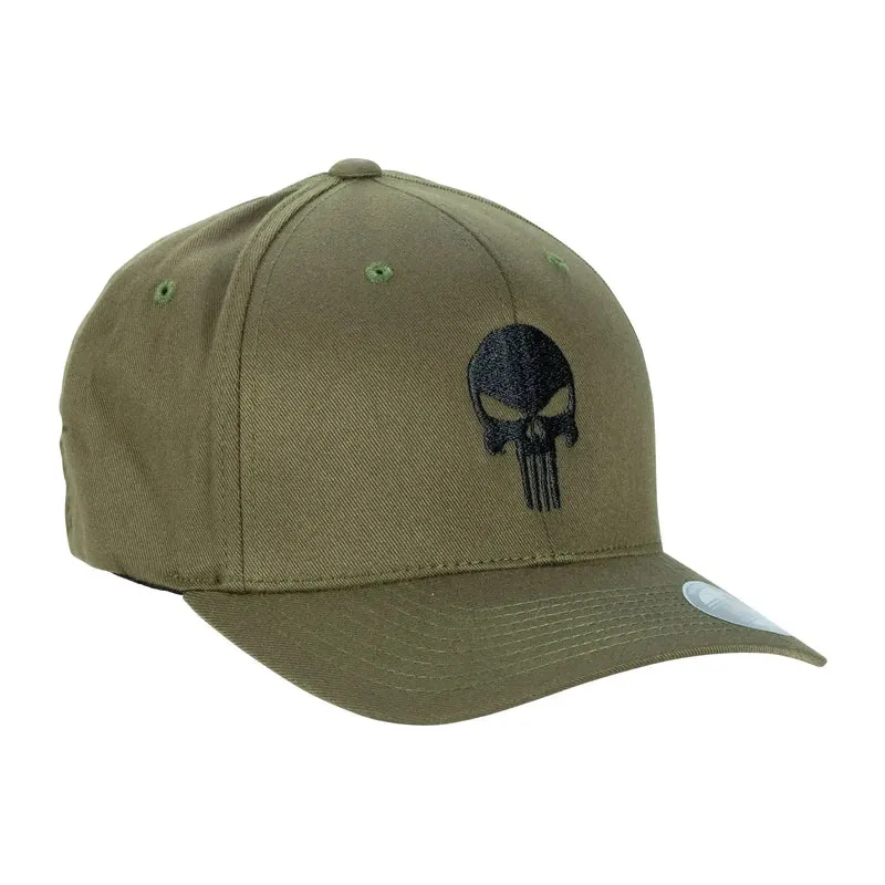 Cap Flexfit Punisher schwarz oliv