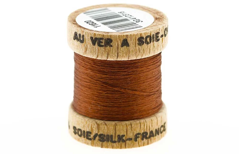 100 % reine französische Seide – Braun