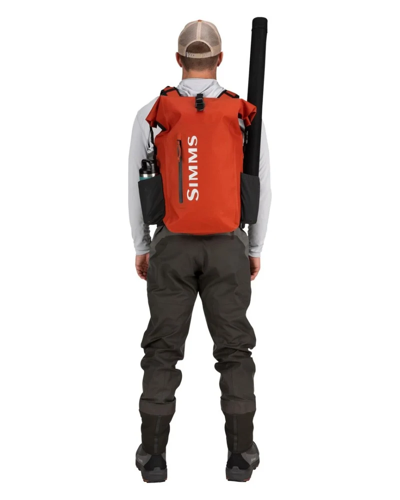 Simms Dry Creek Rolltop-Rucksack – 30 l, Farbe: Simms Orange