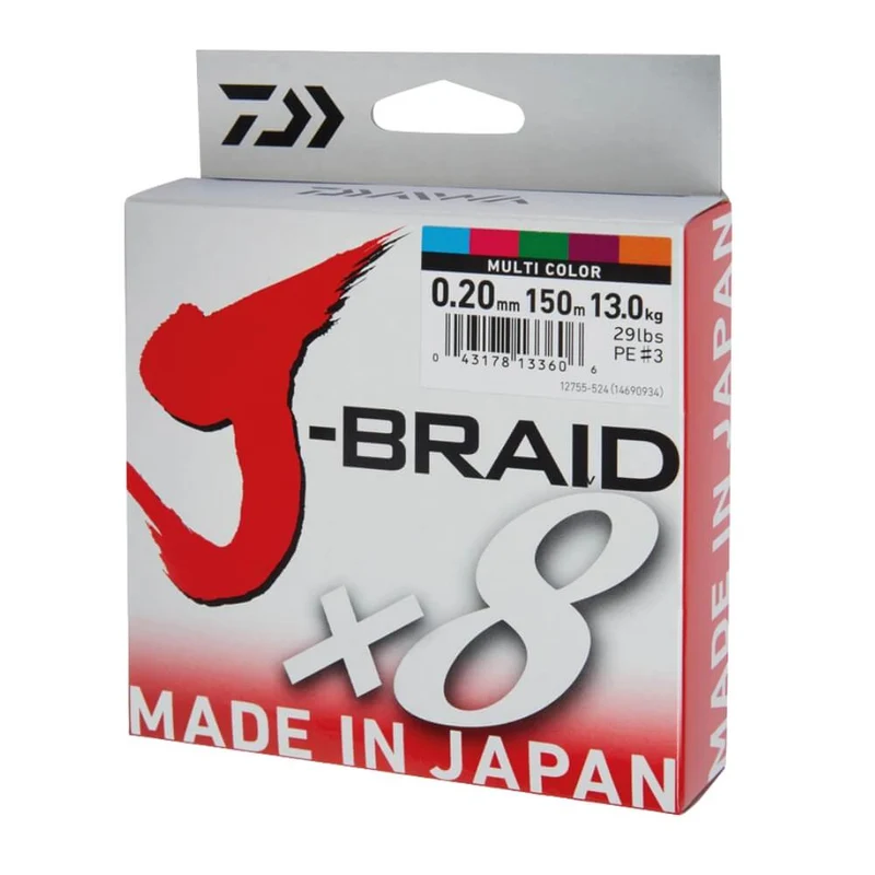 J-Braid X8 (Multi-Color) / 150 m