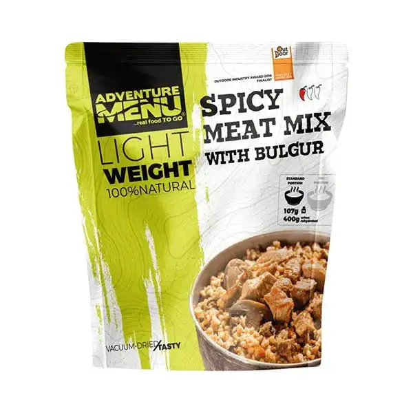 Lightweight Pikanter Fleischmix mit Bulgur