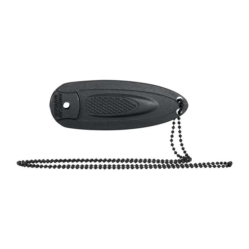 Neck Knife Slim schwarz silberfarben
