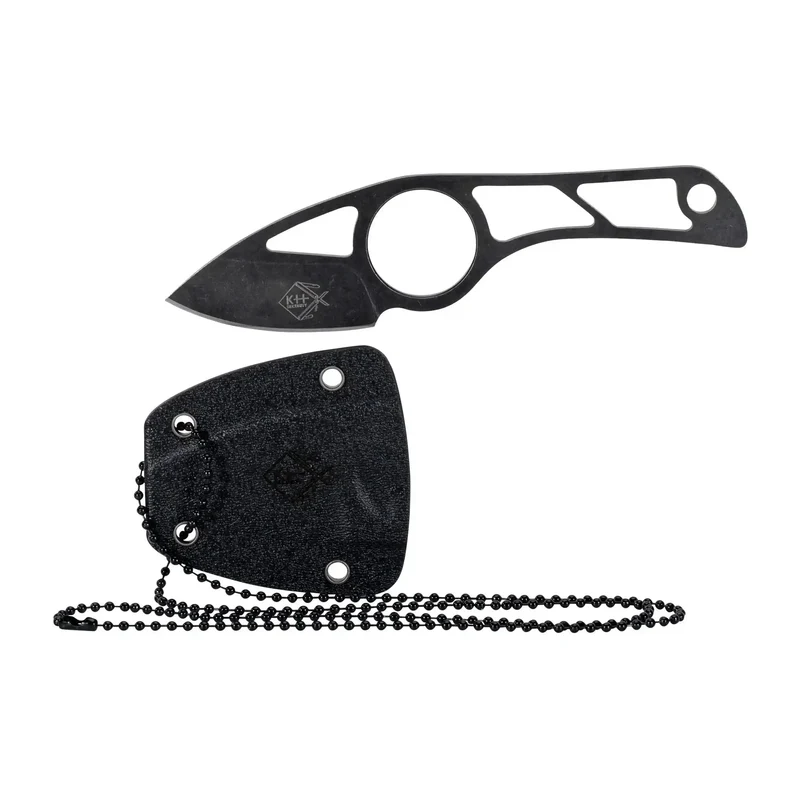 Neck Knive Skelett schwarz