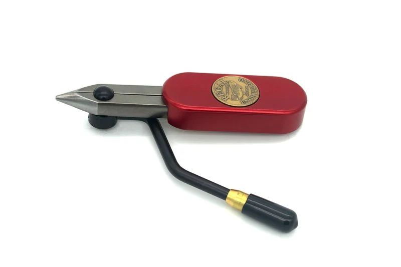 Medallion-Serie – Nur Kopf mit Edelstahlbacken – Hot Rod Rot