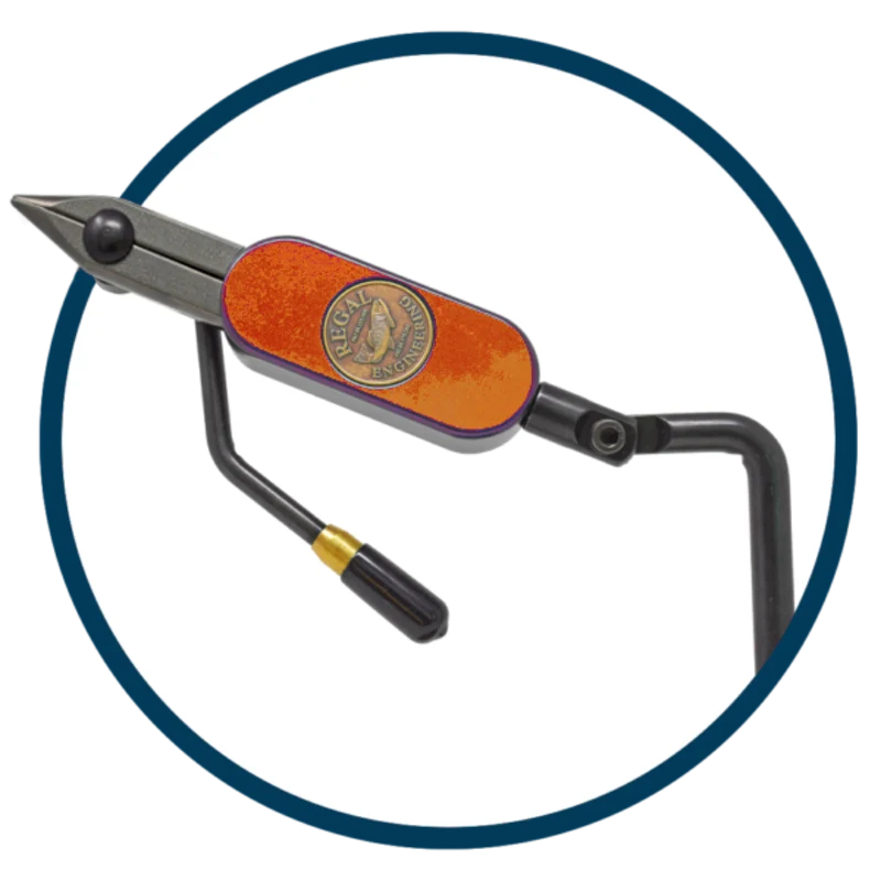 Medallion-Serie – Nur Kopf mit Edelstahlkiefer – Orange Ember