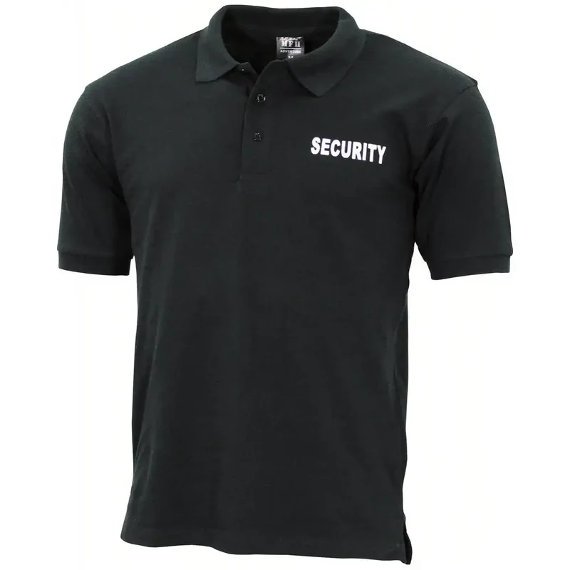 Poloshirt Security bedruckt