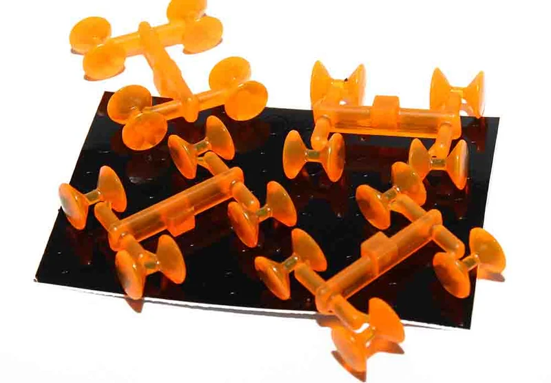Diamantfischaugen – Transparentes Superfluoreszierendes Orange
