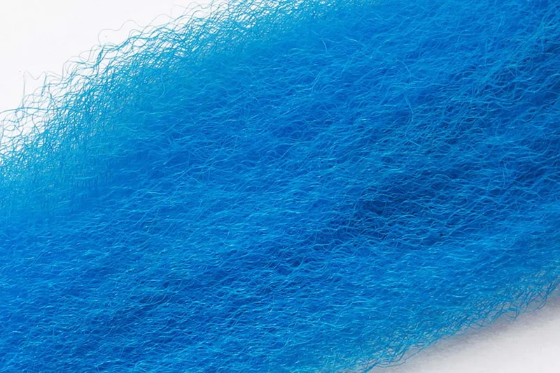 Litzenförmige, flauschige Glasfaser - 9033 Neonblau