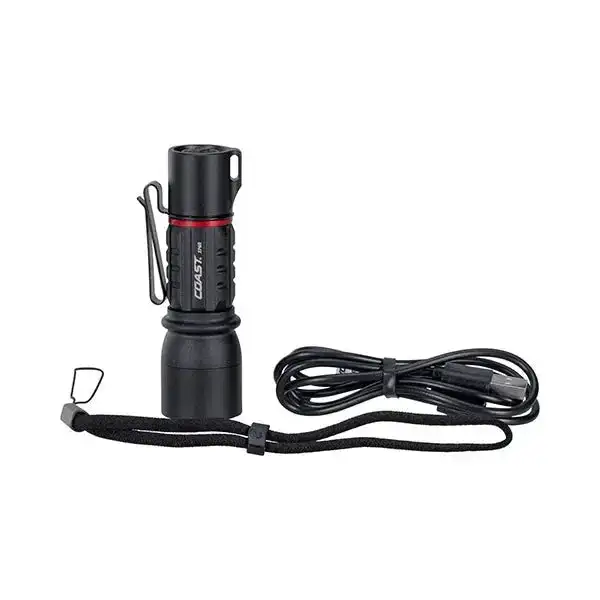 Taschenlampe XP6R 400 Lumen schwarz rot