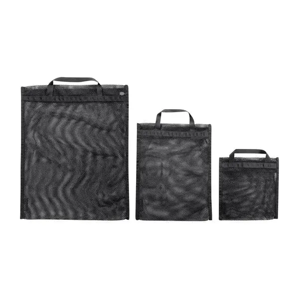 Netztaschen Mesh Pocket Set III 3 Stk. schwarz