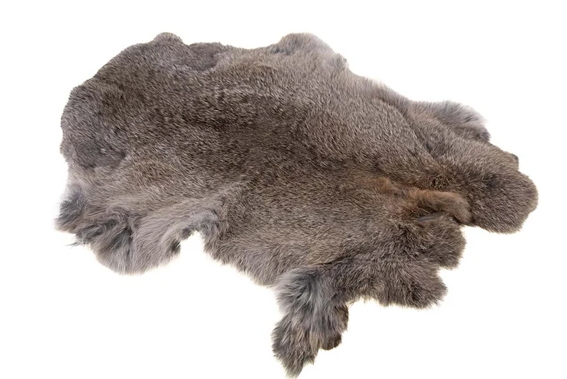 Ganzes Kaninchen – Dunkel (Grau) Natur