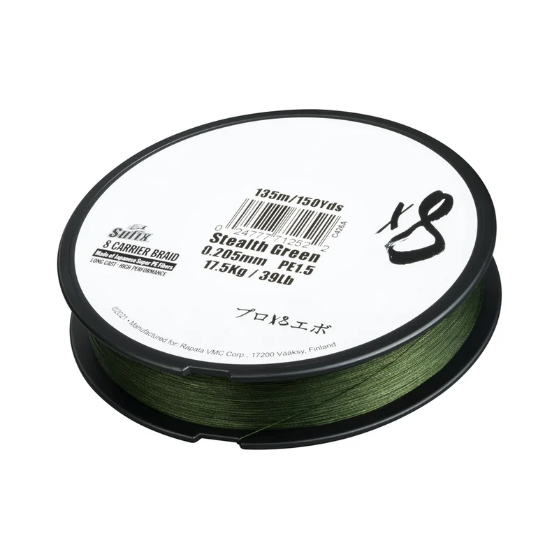 Sufix X8 geflochtene Schnur – Stealth Green