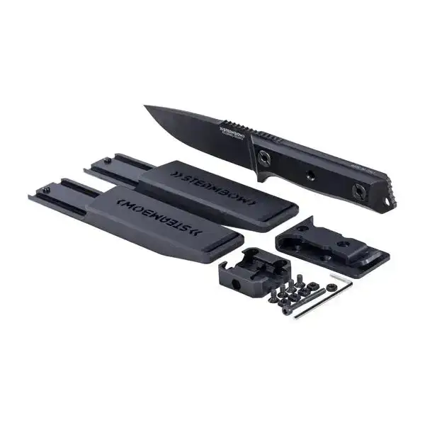 Messer K1 Dunkles Stonewash schwarz