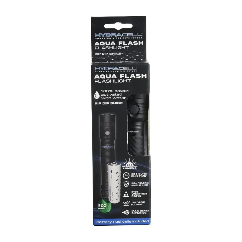 Taschenlampe AquaFlash schwarz