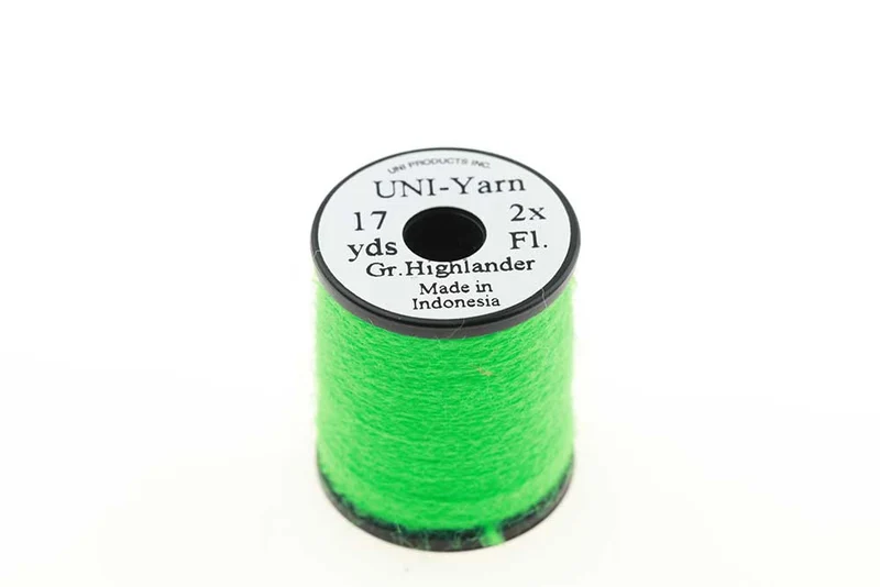UNI Garn – Fluoreszierendes Grün Highlander