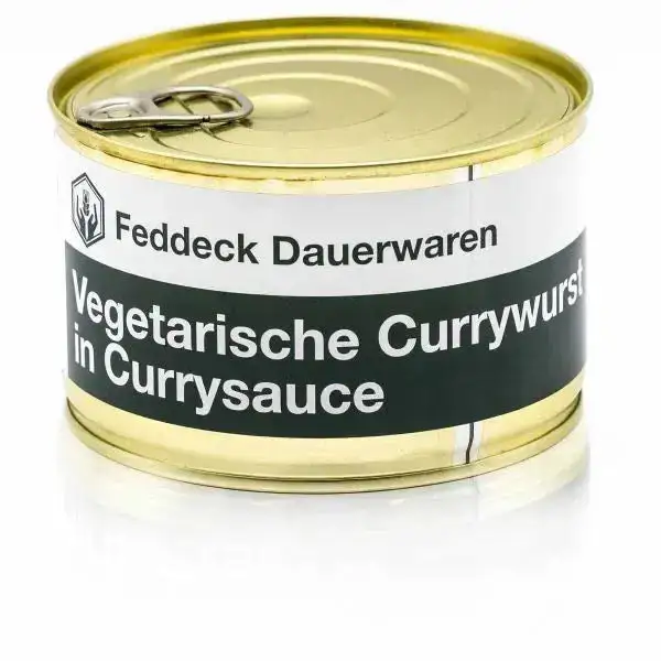 Fertiggericht Dose Vegetarische Currywurst mit Currysoße 400 g