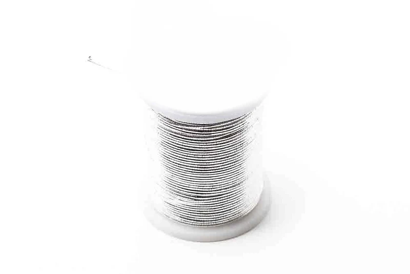 UTC Französisches Lametta Oval Silber - S