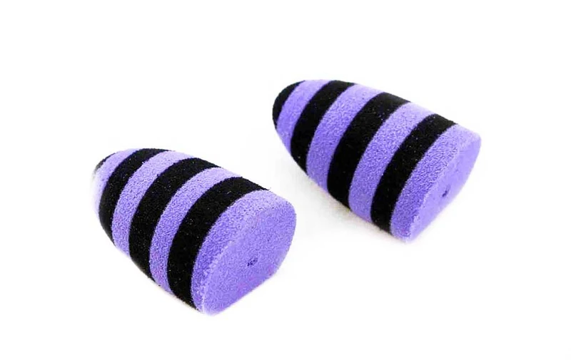 Konisch zulaufende Schaumstoff-Pops – Lila/Schwarz