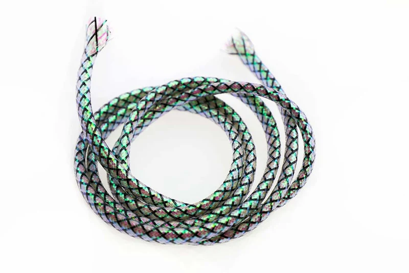 Mylar-Schlauch für Köderfischkörper - Schwarzton (M)