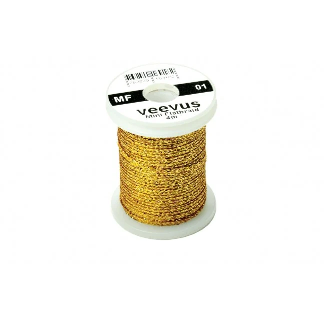 Veevus Mini Flatbraid - Glänzendes Gold