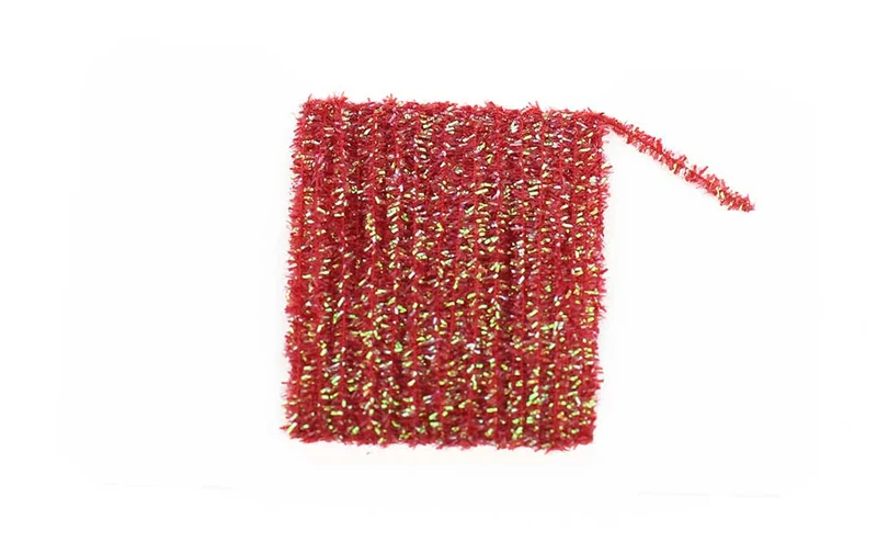 Perlmutt-Mikro-Chenille – Rot