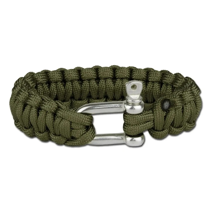 Fallschirmleinen-Armband Metallverschluss