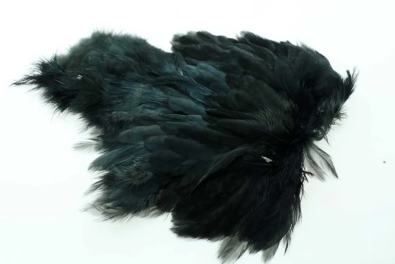 Schwarzer Körper-Marabou-Aufnäher