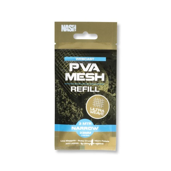Nash Webcast PVA Ultra Weave Nachfüllung - 23mm, 3m