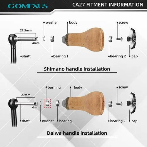 Gomexus 27mm Kork Knob