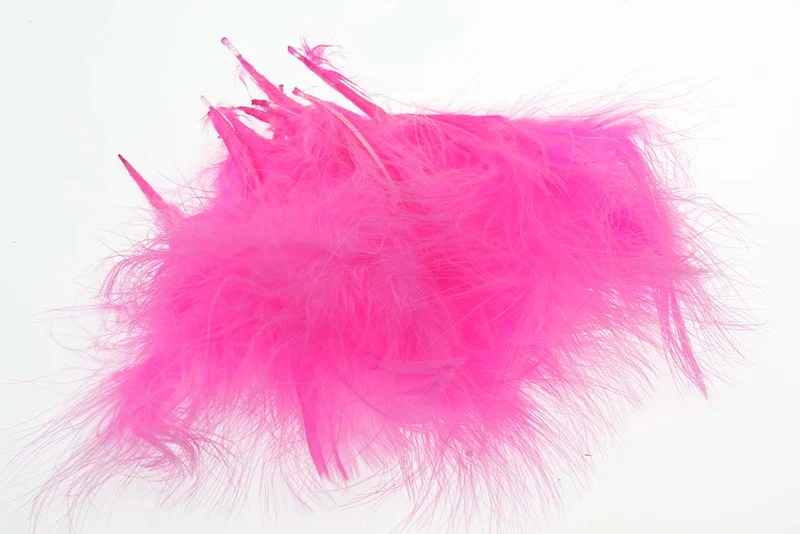 Ausgewählte Marabufedern – Rosa
