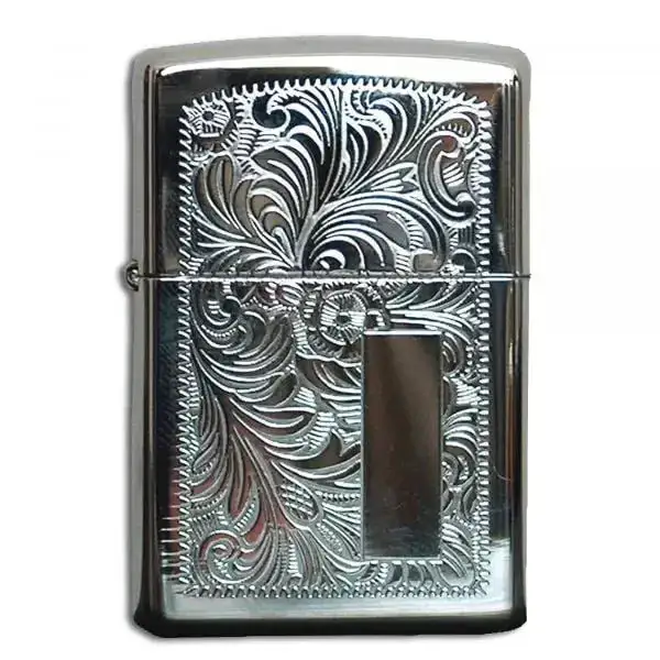 Feuerzeug Ornament silber