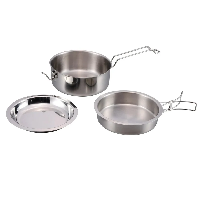 Kochset Snap-Pack Edelstahl