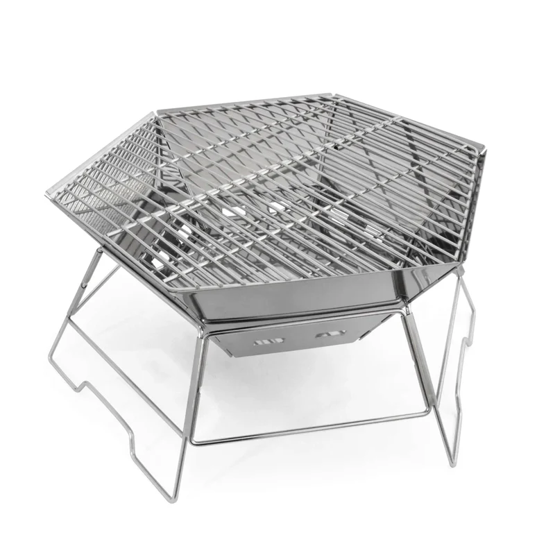Feuerschale und Grill Hexagon