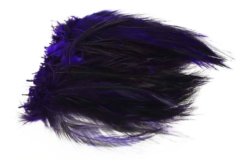 Cock Hackler Badger - Purple