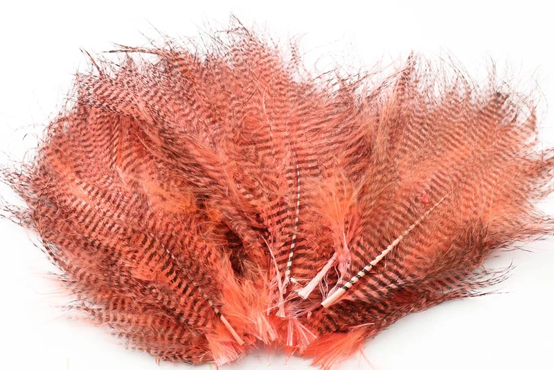 Fein gebändertes Marabu – fluoreszierendes Lachsrosa