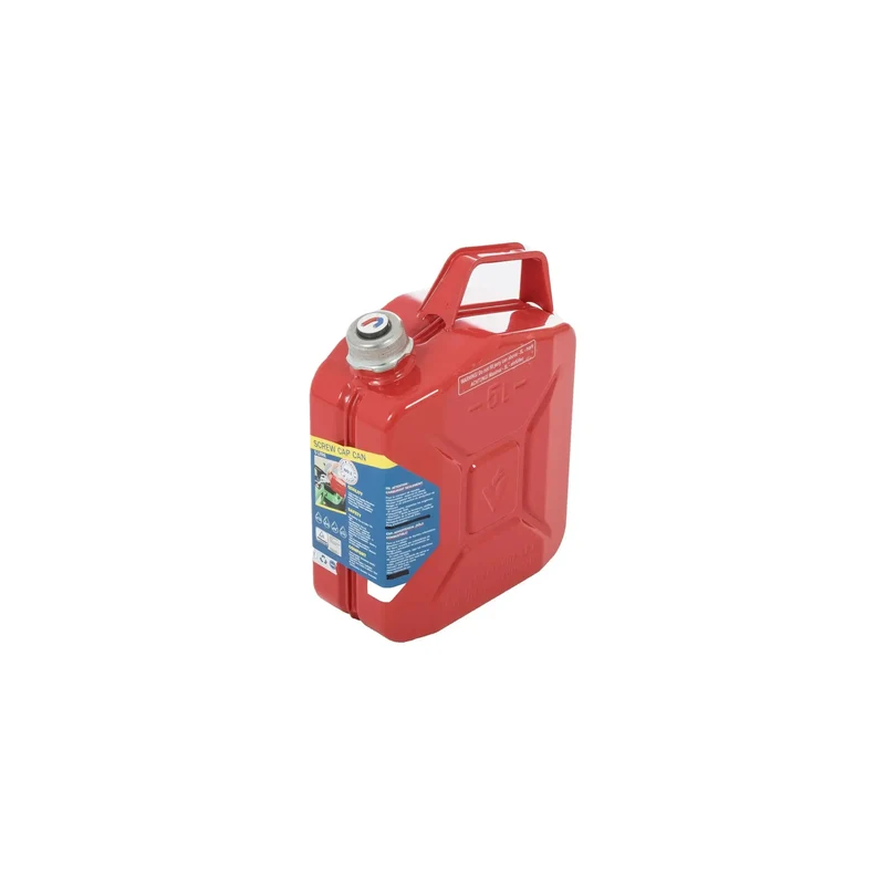 Benzinkanister Stahlblech mit Magnetverschluss 5 L rot
