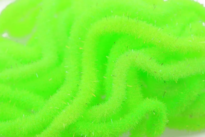 Crystal Antron Chenille - Fluoreszierendes Grün