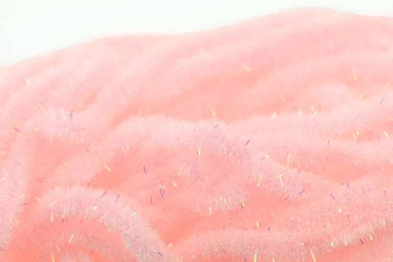 Crystal Antron Chenille Garnelen Rosa - (S)