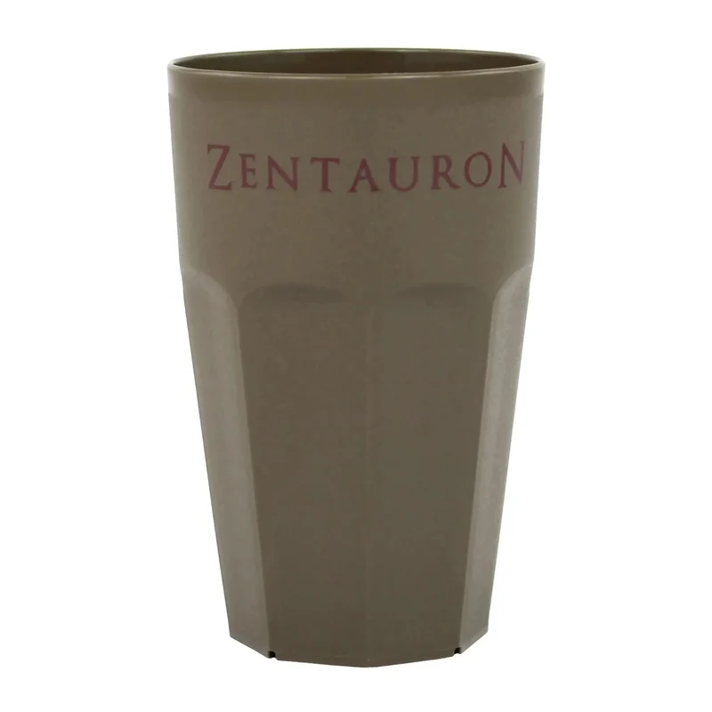 Kaffeebecher Mehrweg 300 ml grau braun