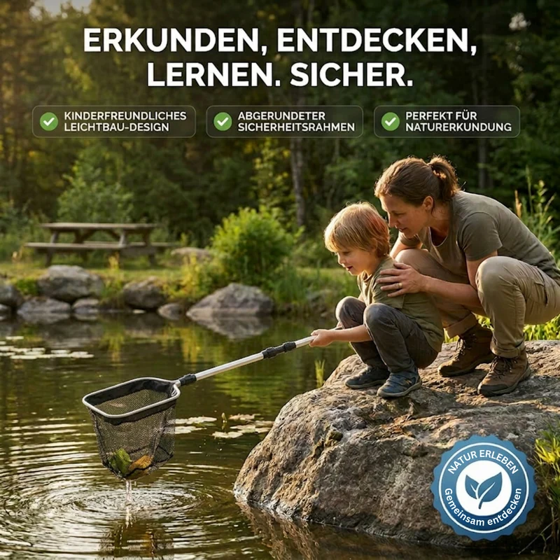 Eurocatch Teichnetz 2,10 m – 30x30x30 cm