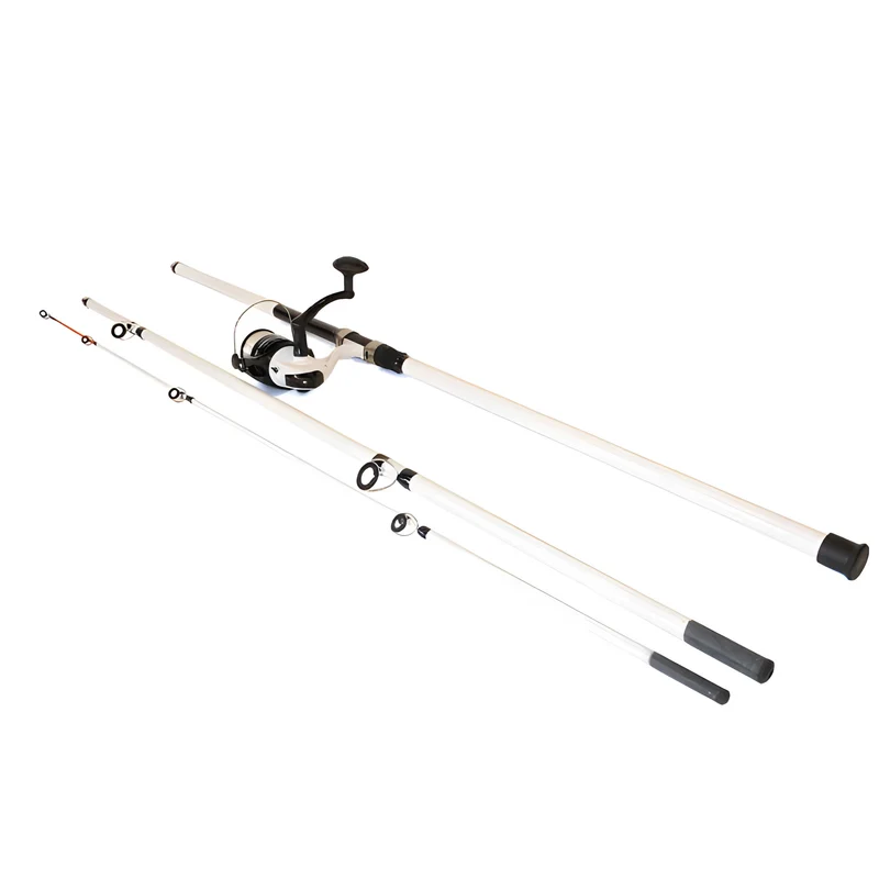 FISH-XPRO Beach Pro Strandruten-Set – Brandungsrute 3,90 m mit Meeresrolle