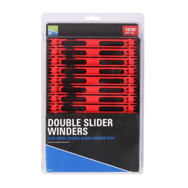 Preston Double Slider Winders mit Tray | 18cm | Rig-Bretter