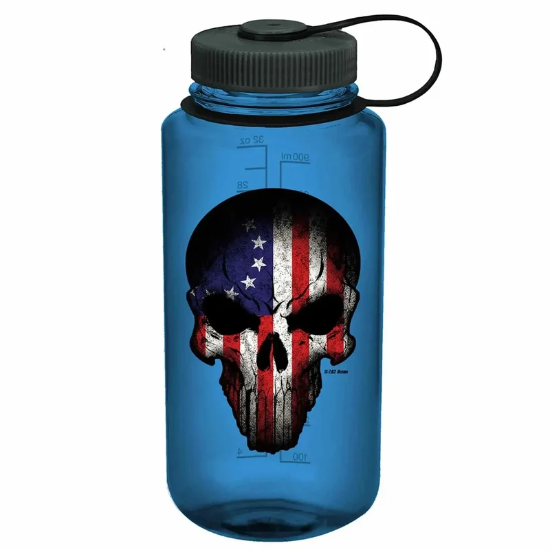 Trinkflasche Nalgene 501 Skull 950 ml blau