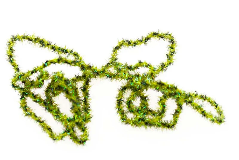 Kristallgeflecht – Olivschwarz